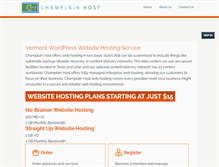Tablet Screenshot of champlainhost.com